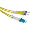 WholesaleCables.com LCST-01201 1meter 3.3ft Fiber Optic Cable LC / ST Singlemode Duplex 9/125