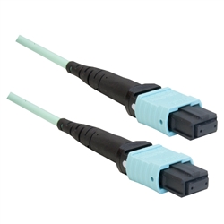 WholesaleCables.com MPMP-31001 1meter 3.3ft Plenum Fiber Optic Cable MTP / MTP (MPO) Multimode Duplex 12 Strand 40/100 Gbps 50/125