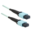 WholesaleCables.com MPMP-31015 15meter 49.2ft Plenum Fiber Optic Cable MTP / MTP (MPO) Multimode Duplex 12 Strand 40/100 Gbps 50/125