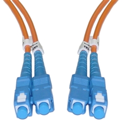 WholesaleCables.com SCSC-11101 1meter 3.3ft Fiber Optic Cable SC / SC Multimode Duplex 62.5/125
