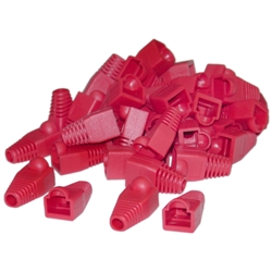 SR-8P8C-RD 50 Pieces RJ45 Strain Relief Boots Red