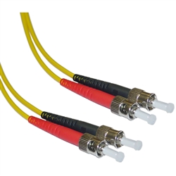 WholesaleCables.com STST-01201 1meter 3.3ft Fiber Optic Cable ST / ST Singlemode Duplex 9/125
