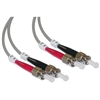 WholesaleCables.com STST-11005 5meter 16.5ft Fiber Optic Cable ST / ST Multimode Duplex 50/125