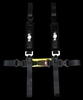 Snap in 2"inch Seat belt Padded Black