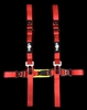 Snap in 2"inch Seat Belt Padded Red