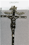 Polished Sterling Silver Crucifix