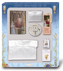 Girl's Deluxe Communion Set - 7 Piece