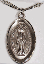 Large Sterling Silver Miraculous Medal