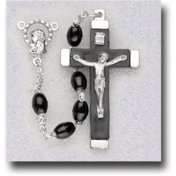 Plastic Oval Bead Italian Rosary