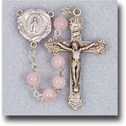 6mm Genuine Rose Quartz Rosary