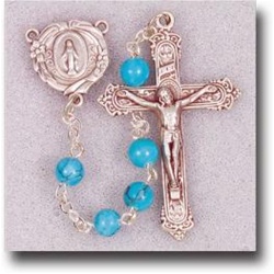 6mm Genuine Turquoise Rosary