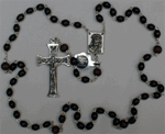 Dark Brown Wood Rosary