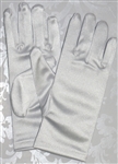 Short Satin First Communion Gloves