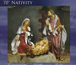 70 Inch, 3 Piece - Holy Family Nativity