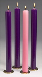 Large Advent Candles - 4 Piece, 1 Foot and 4 Inches