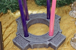 Celtic Advent Wreath Cross