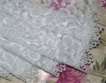 Long White Lace Mantilla