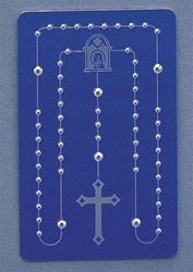 Embossed Rosary Card