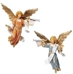 Fontanini Trumpeting Angels - 5 Inch, 2 Piece