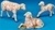 5 Inch, 3 Piece - Scale Fontanini White Sheep