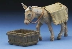 5 Inch, 3 Piece - Scale Fontanini Mary's Donkey Set