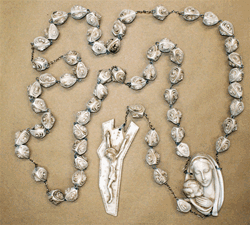 50 Inch - Italian Alabaster Wall Rosary