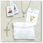 Girl's First Communion Rosary Set