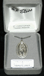 Saint Christopher Sterling Silver Medal - Small