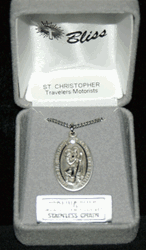 Saint Christopher Sterling Silver Medal - Small