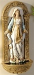 Our Lady of Grace Holy Water Font - 7 Inch