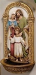 Holy Family Holy Water Font - 7.75 Inch