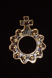 Two Toned Rosary Ring