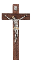 7" Walnut Crucifix- Texas Catholic Superstore