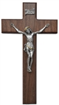 10" Walnut Tutone Crucifix- Texas Catholic Superstore