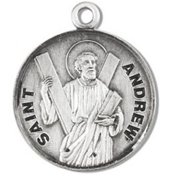 Saint Andrew Sterling Silver Medal