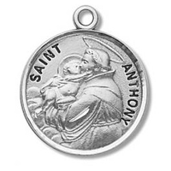 Saint Anthony Sterling Silver Medal