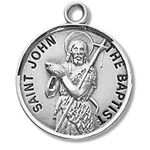Saint John the Baptist Sterling Silver Medal