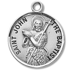 Saint John the Baptist Sterling Silver Medal