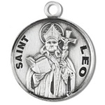 Saint Leo Sterling Silver Medal