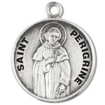 Saint Peregrine Sterling Silver Medal