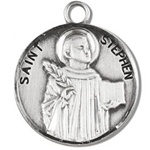 Saint Stephen Sterling Silver Medal