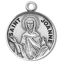 Saint Joanne Sterling Silver Medal