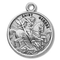 Saint George Sterling Silver Medal