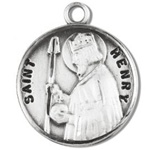 Saint Henry Sterling Silver Medal