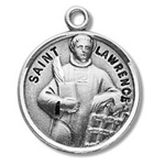 Saint Lawrence Sterling Silver Medal