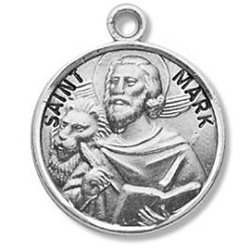 Saint Mark Sterling Silver Medal