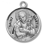 Saint Martin de Porres Sterling Silver Medal