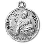 Saint Matthew Sterling Silver Medal