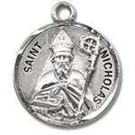 Saint Nicholas Sterling Silver Medal