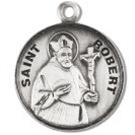 Saint Robert Sterling Silver Medal